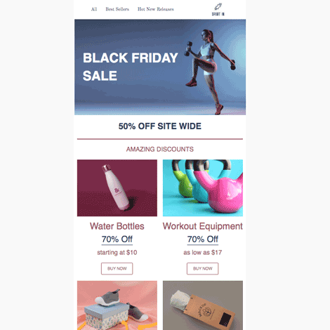 Black Friday Workout Sale